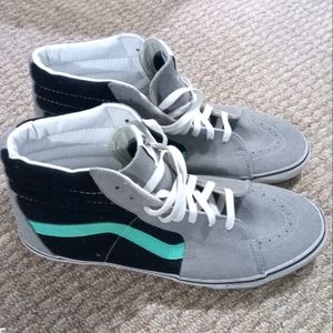 VANS Sk8 HI Neutral Gray/Black/Mint Cockatoo Shoe High Top 13
